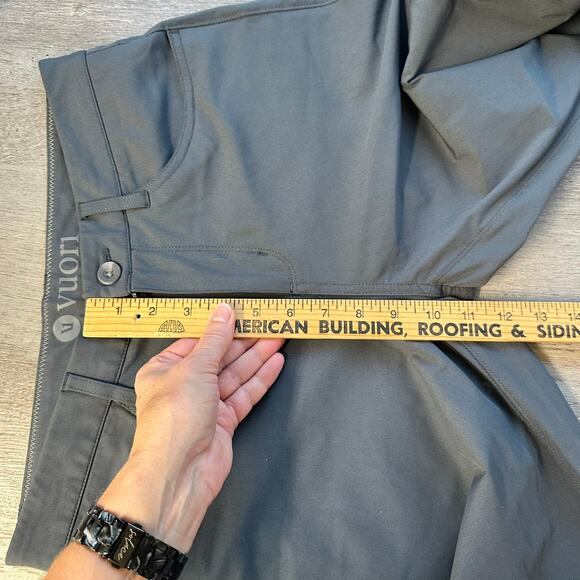 Vuori Meta Pant Athletic Slim Fit 32" Grey Size 30 - Picture 13 of 16